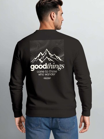Neverless Sweatshirt 'Good Things' in Black