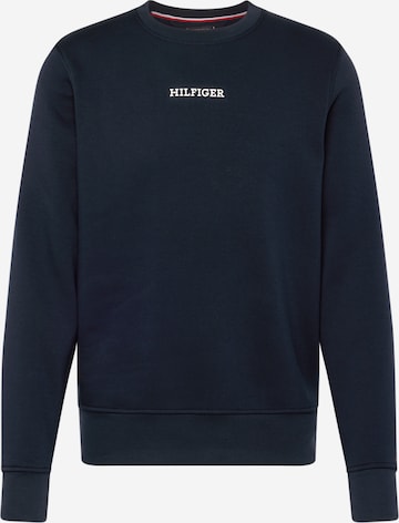 Sweat-shirt TOMMY HILFIGER en bleu : devant