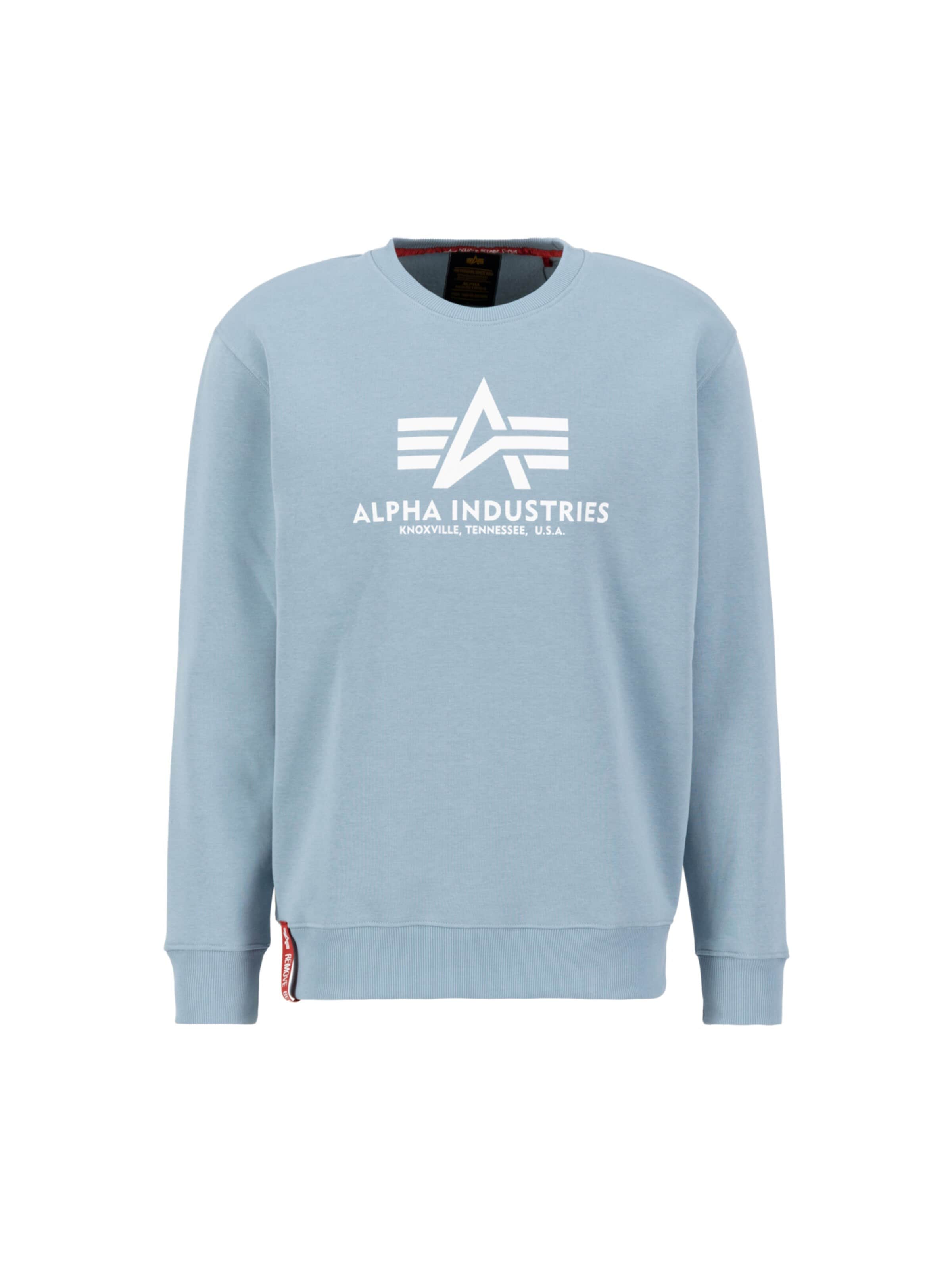ALPHA INDUSTRIES Свитшот в Синий: спереди