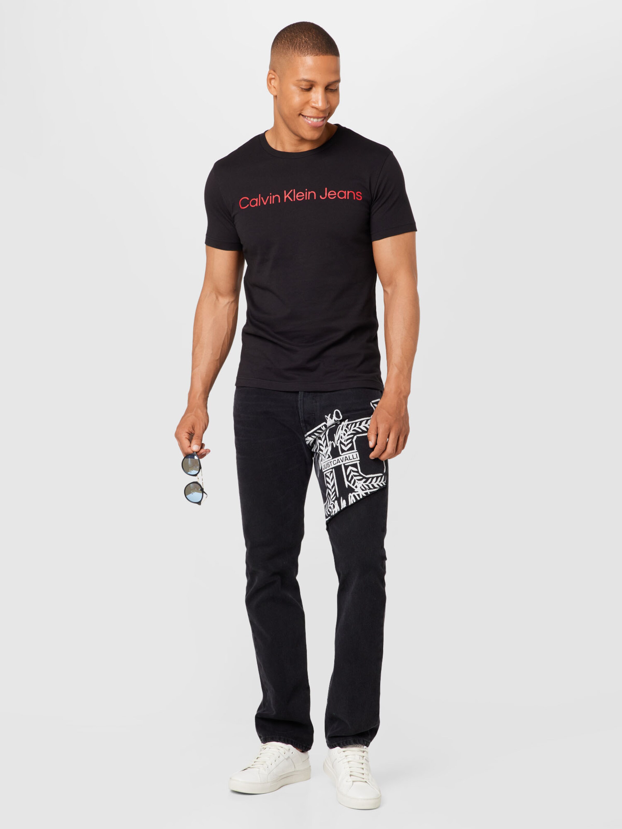 Calvin Klein Jeans Shirt in Black ABOUT YOU