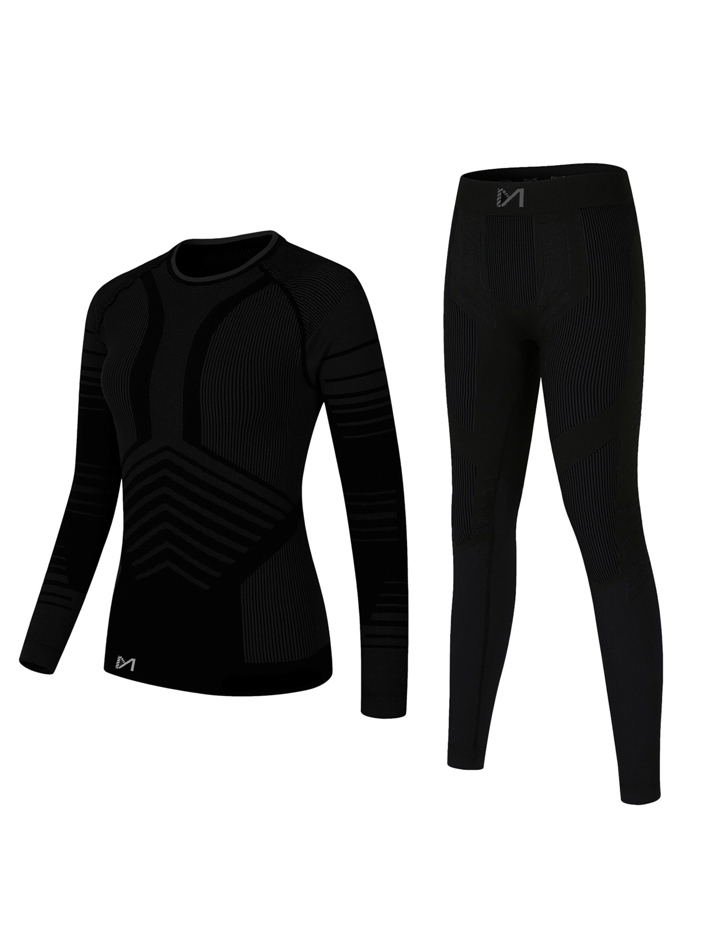MEETWEE Set in Schwarz: Vorderseite