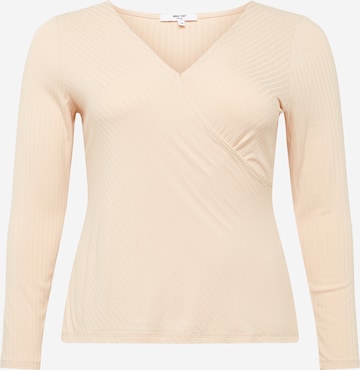 ABOUT YOU Curvy Shirt 'Kimberly' in Beige: voorkant
