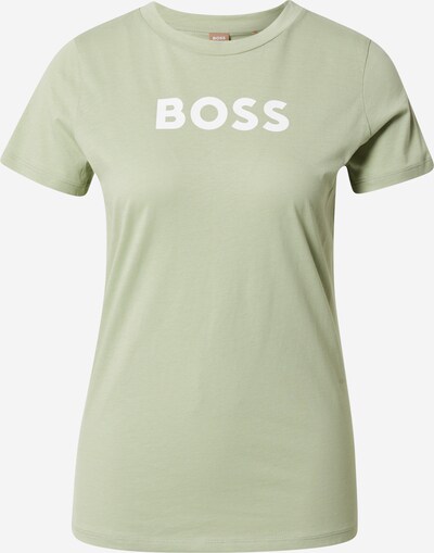 BOSS Orange Majica ' C_Elogo_5 ' u svijetlosmeđa / svijetlozelena / crna / bijela, Pregled proizvoda