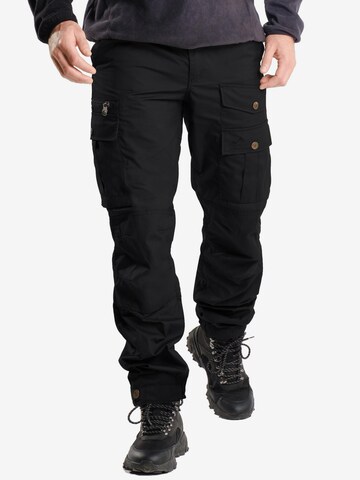 Regular Pantalon outdoor 'Leviathan' normani en noir : devant