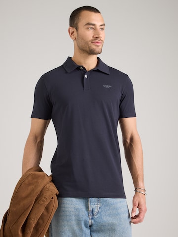 GUESS Shirt 'ESSENTIAL' in Blauw: voorkant
