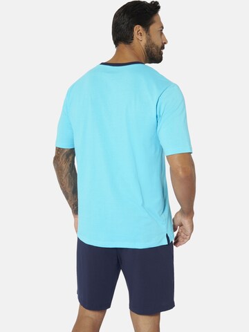 Jan Vanderstorm Short Pajamas 'Edin' in Blue