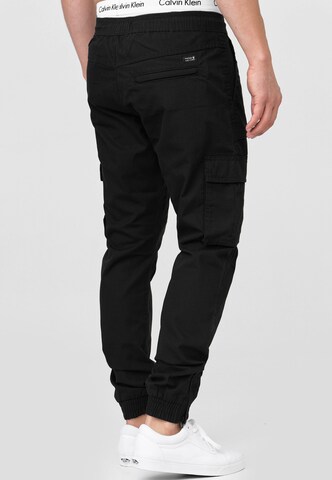 Regular Pantalon cargo 'Leonard' INDICODE JEANS en noir