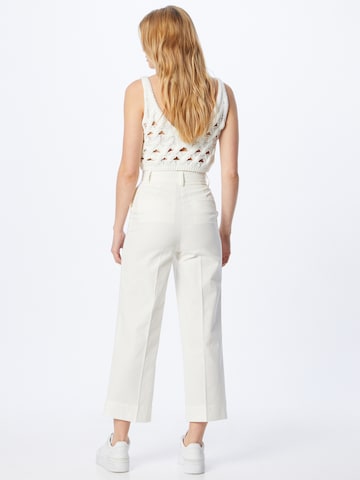 Sisley Normální Kalhoty s puky – bílá