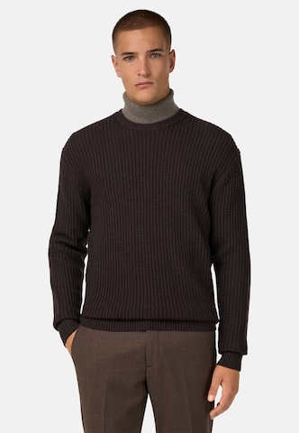 Pull-over Boggi Milano en marron : devant