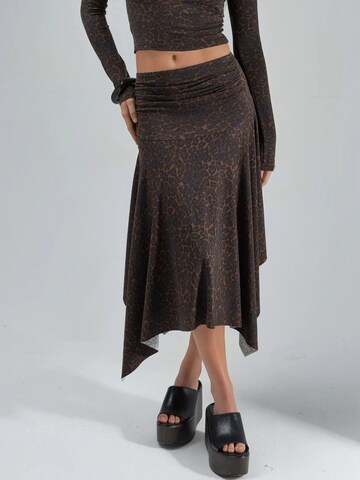 Busem Skirt in Brown: front