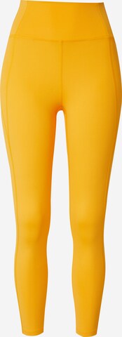 Girlfriend Collective Regular Workout Pants in Yellow: front