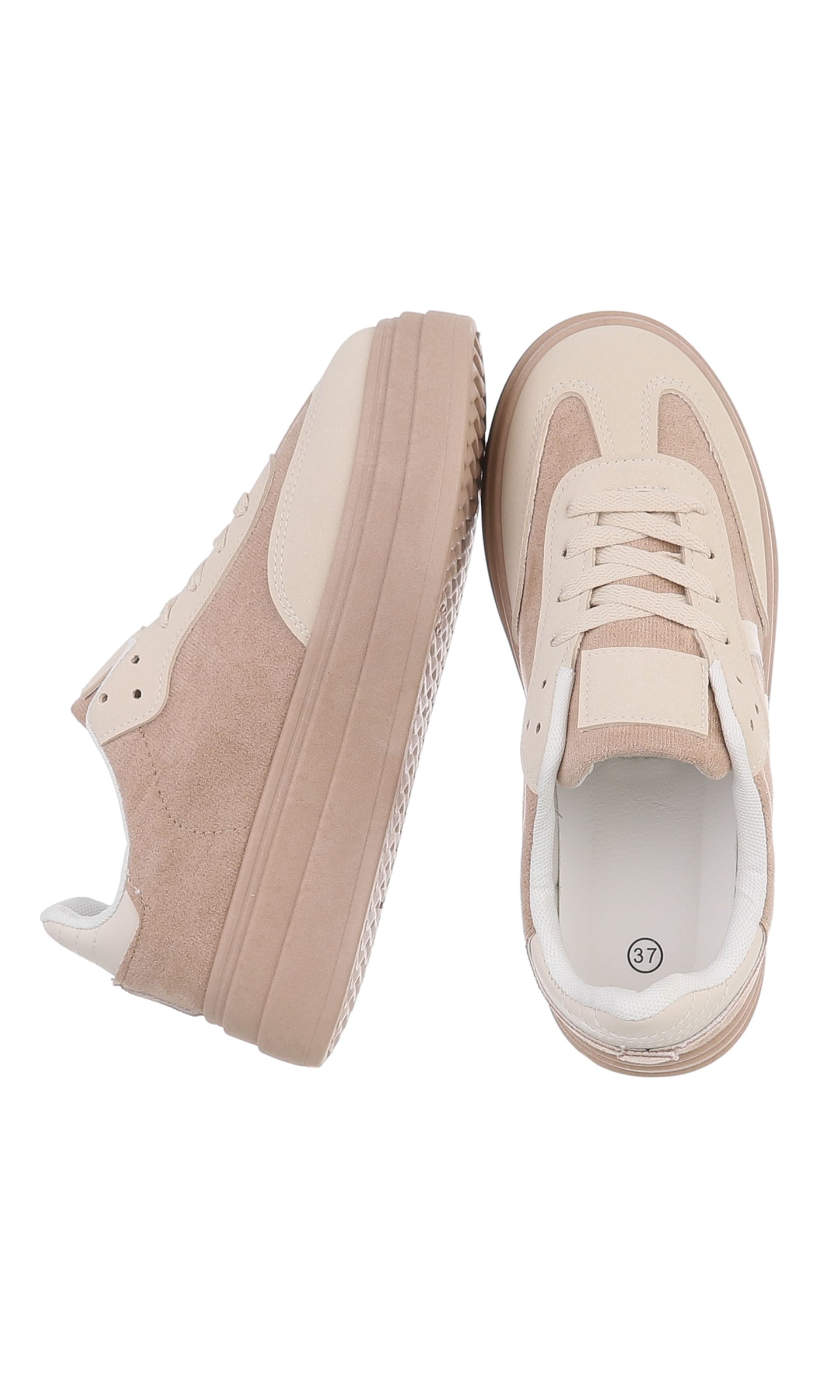 Ital-Design Freizeitschuhe ' Sneakers Low ' in Beige
