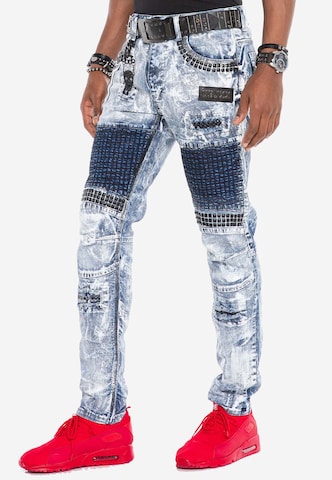 Coupe slim Jean CIPO & BAXX en gris