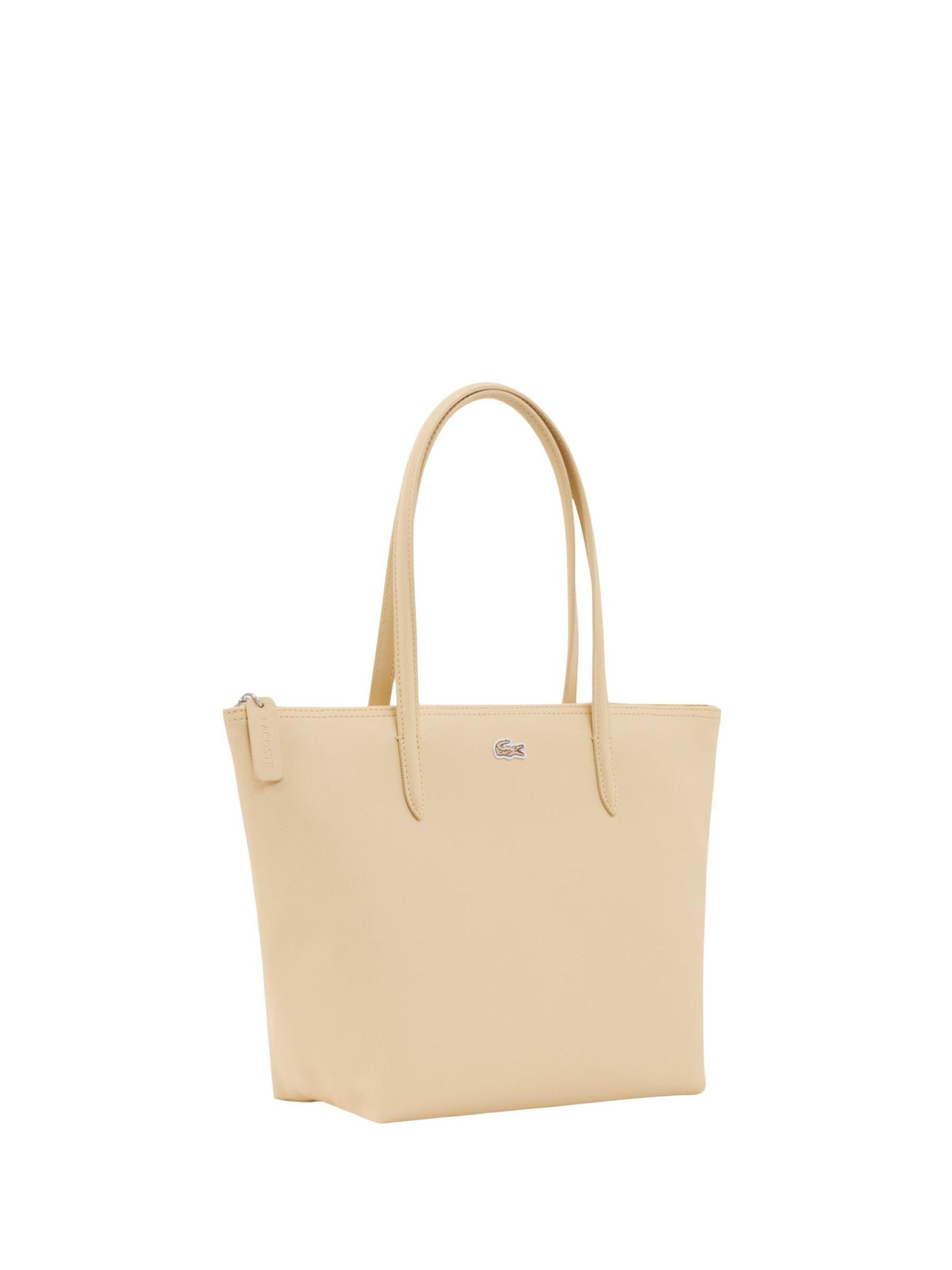 LACOSTE Shopper 'Lacoste Sac Cabas / Shopping Femme L.12.12 Concept Jaune/Beige NF2037PK'‌‌‌‌‌‌ in Beige