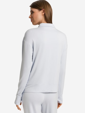 Hanro - Casaco em moletão 'Balance' em azul