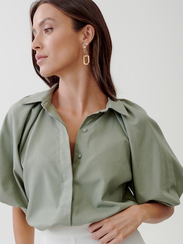 Camicia da donna 'FIONA' di Tussah in verde