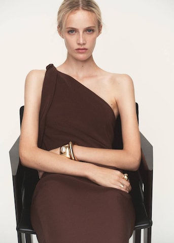 MANGO Evening Dress 'Lazaro' in Brown