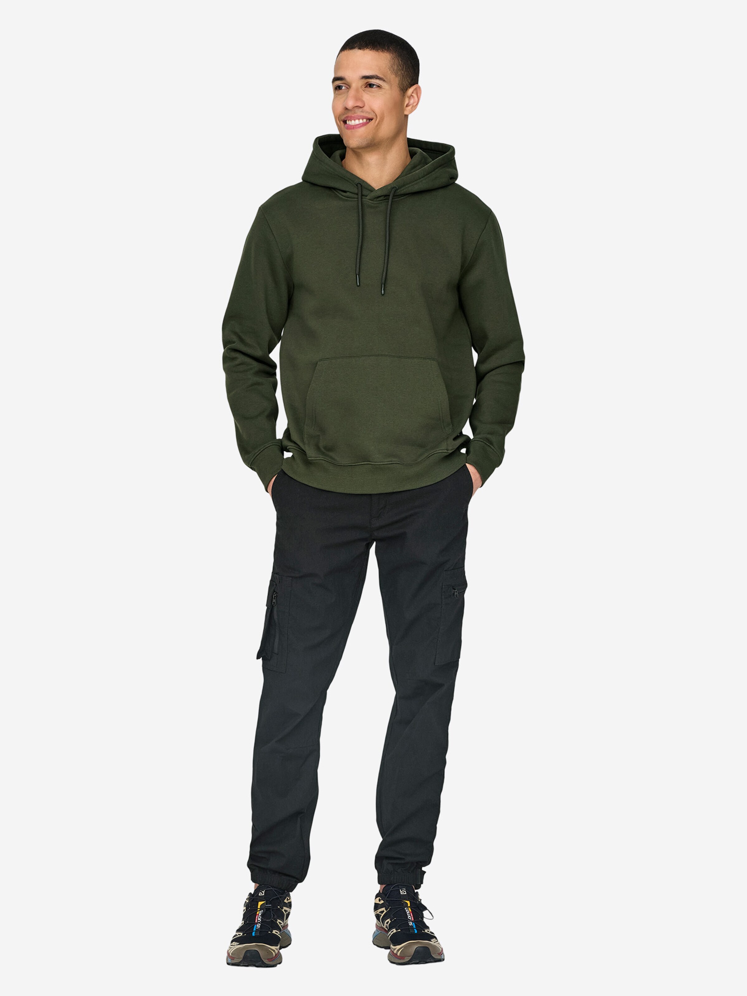 Only & Sons Sweatshirt 'Connor' in Grey