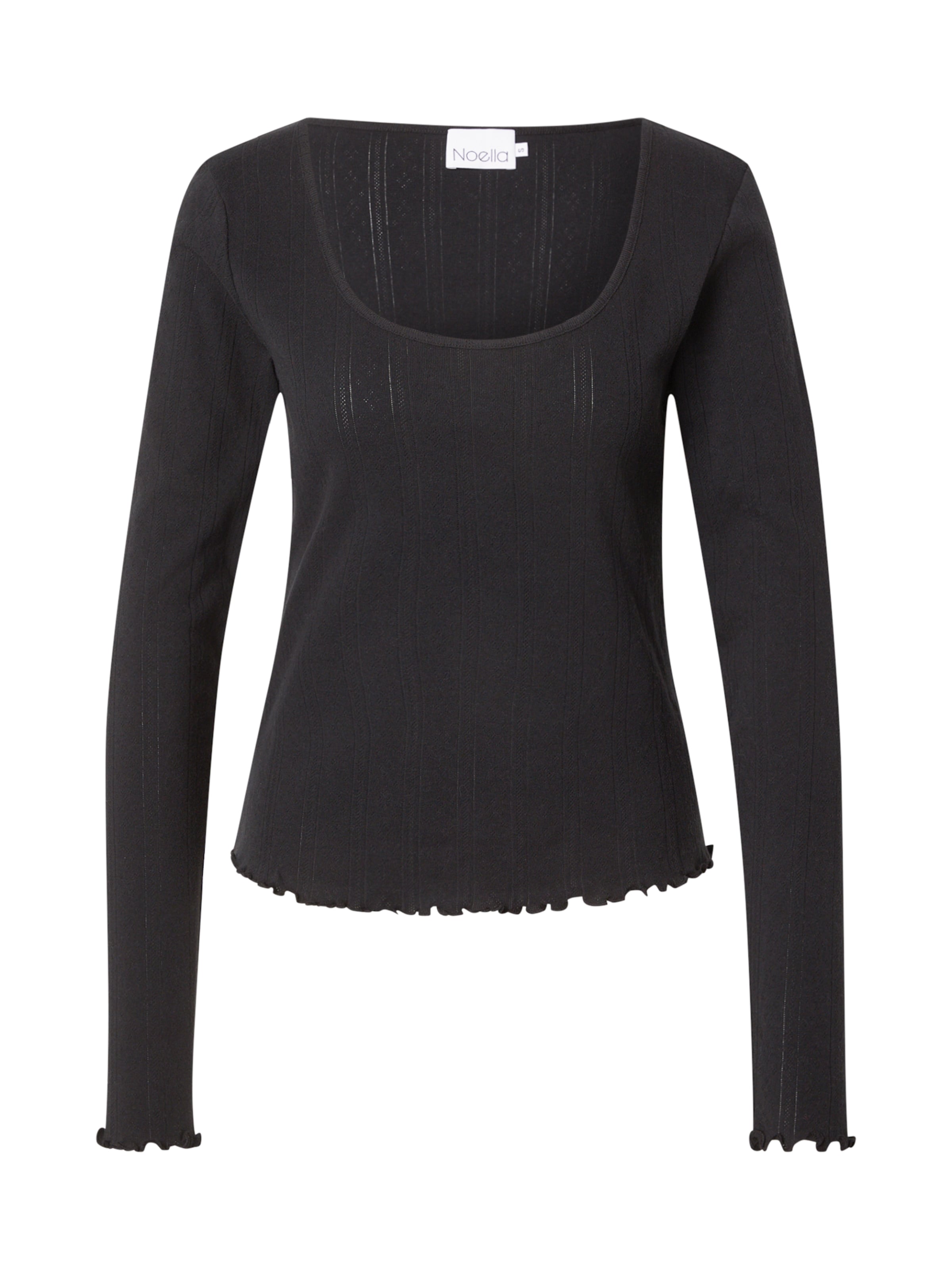 Noella T-shirt 'Karmia' i svart: framsida