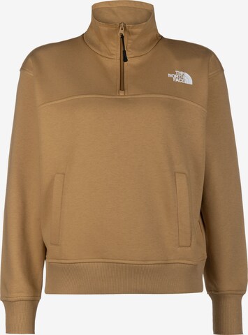 Sweat-shirt THE NORTH FACE en marron : devant