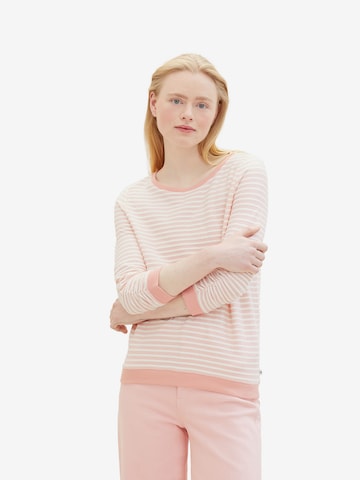 TOM TAILOR DENIM Sweatshirt in Pink