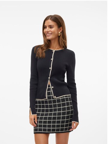 VERO MODA Knit cardigan 'VMJoan' in Black: front