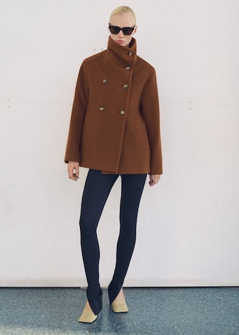 MANGO Between-Seasons Coat 'Gonna' in Brown