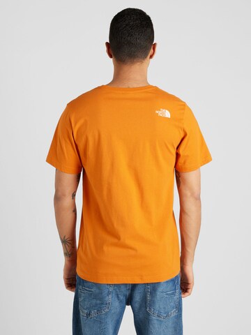 Maglietta 'MOUNTAIN LINE' di THE NORTH FACE in arancione