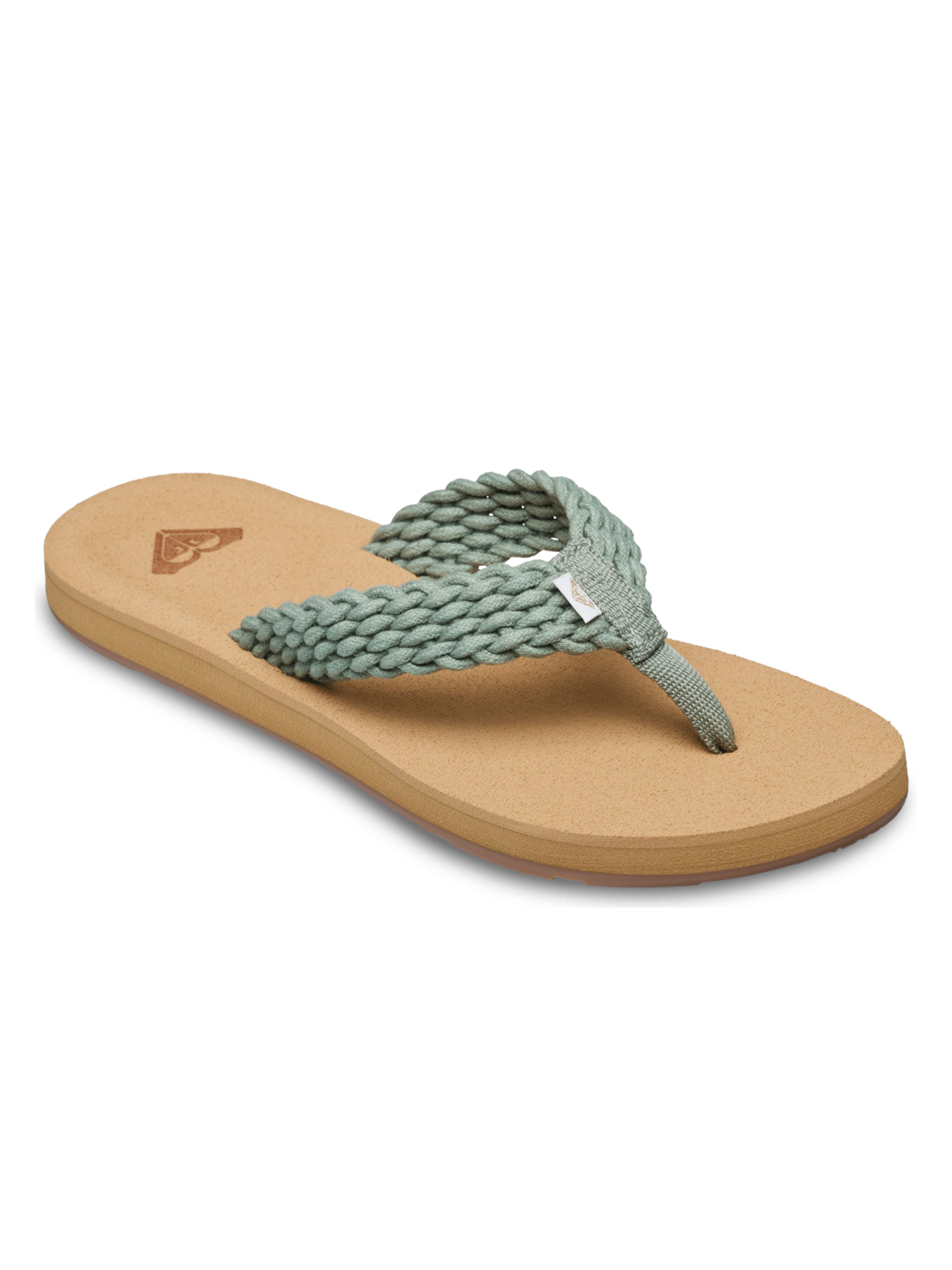 ROXY T-Bar Sandals 'Porto' in Green: front