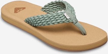 ROXY T-Bar Sandals 'Porto' in Green: front