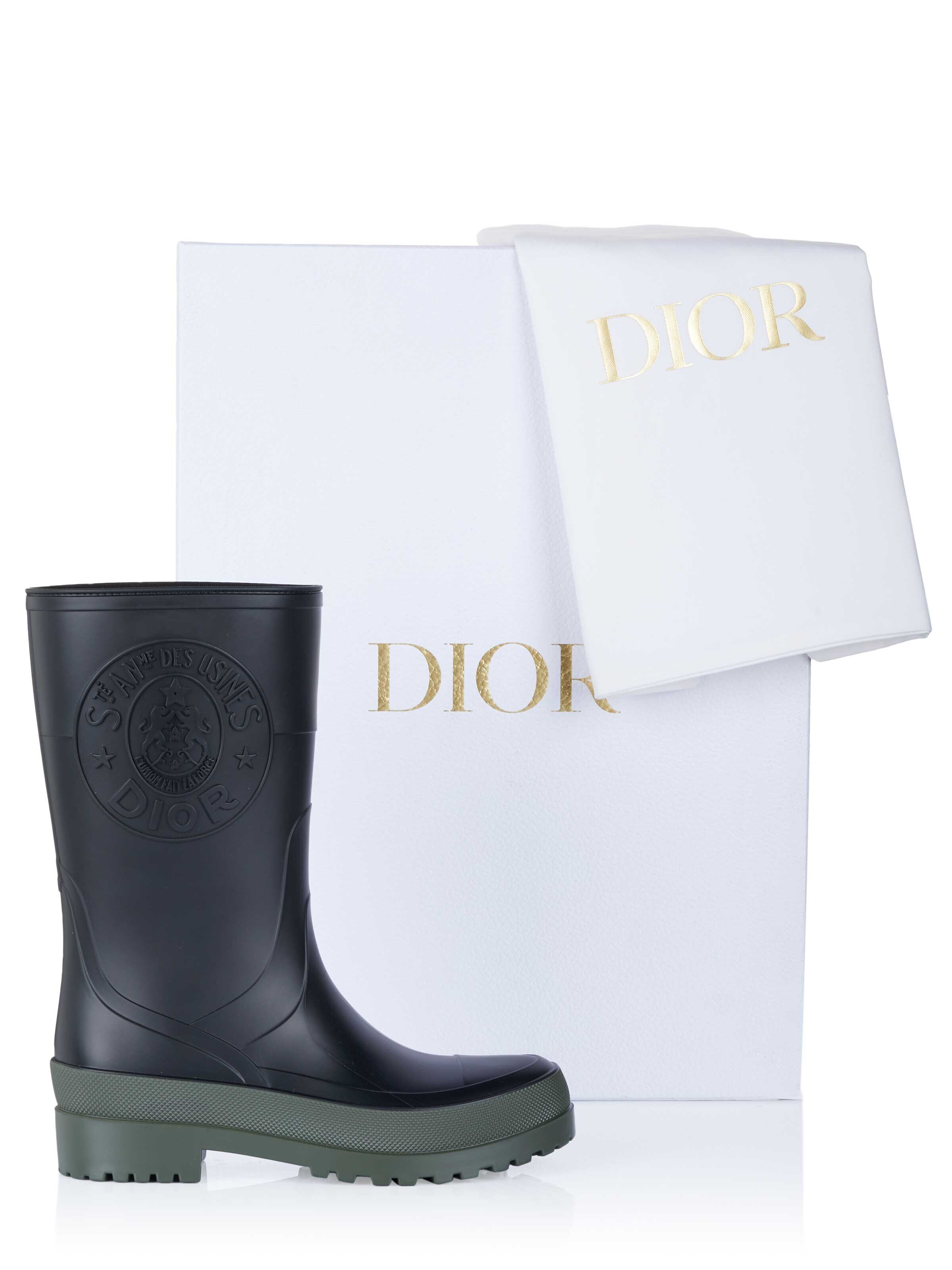 Dior Gummistøvler 'Dior Gummistiefel schwarz' i sort
