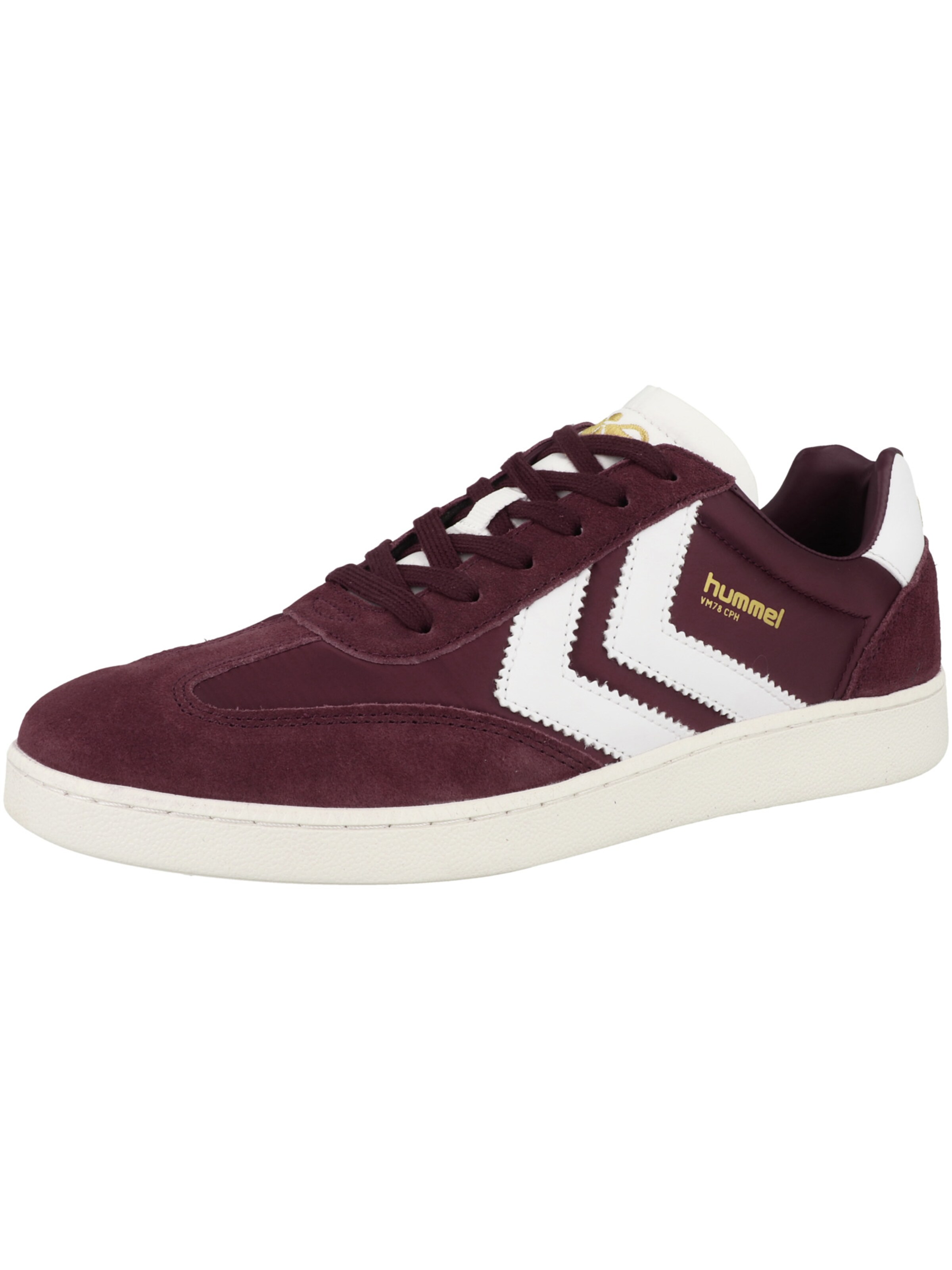 Hummel Platform trainers in Red: front