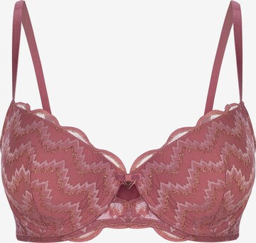 Marc & André Push-up BH 'ROSE IMPULS' in Roze: voorkant