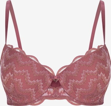 Marc & André Push-up BH 'ROSE IMPULS' in Pink: predná strana