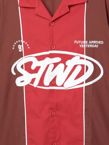 Pull&Bear Regular fit Ing 'STWD' - piros