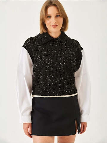 Bianco Lucci Sweater 'Pullover' in Black