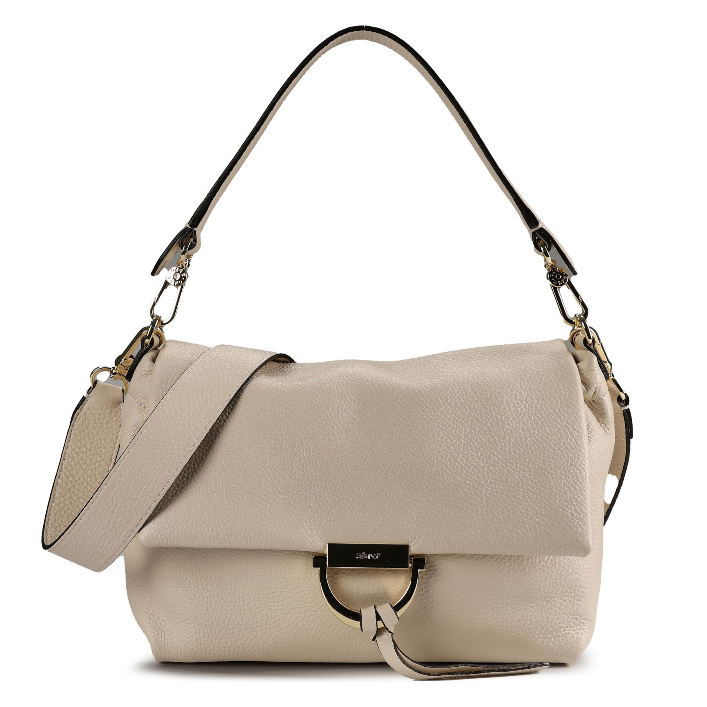 Borsa a spalla 'Temi' di ABRO in beige: frontale