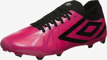 Chaussure de foot UMBRO en rose : devant