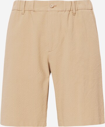 Regular Pantalon chino 'Theodor' NN07 en marron : devant