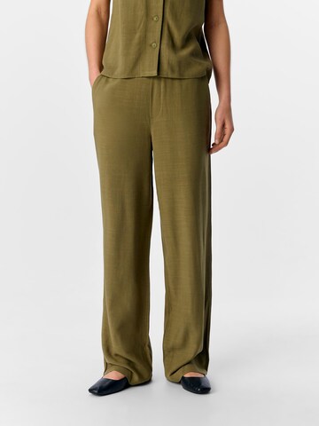 OBJECT Loose fit Trousers in Green: front