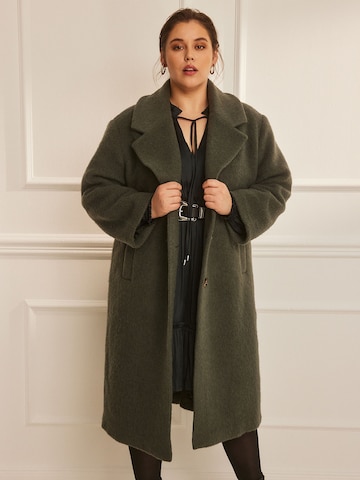 Manteau mi-saison 'Romina' Guido Maria Kretschmer Curvy en vert : devant