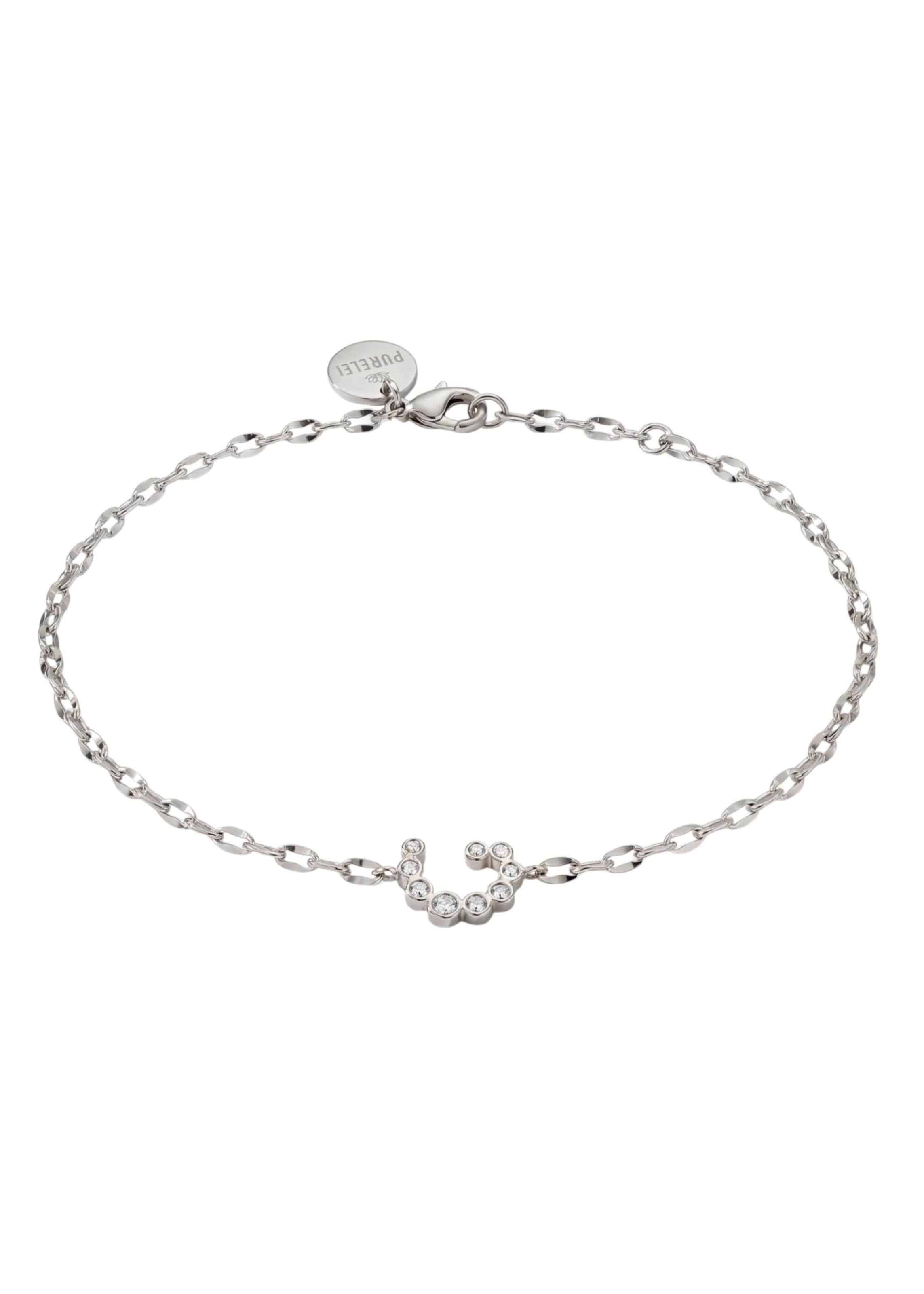 PURELEI Fußschmuck 'Wave' in Silber: Vorderseite