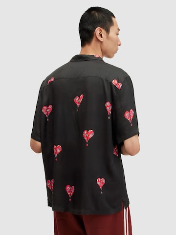 AllSaints Regular fit Button Up Shirt 'IKUMA BREAKUP' in Black
