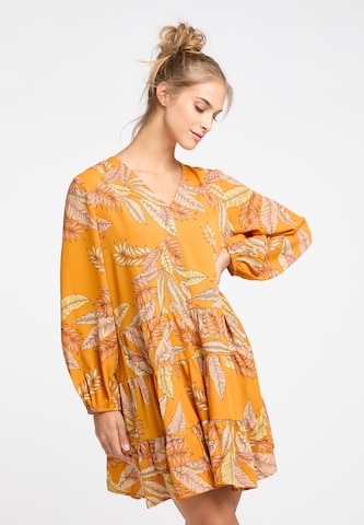 IZIA Obleka | oranžna barva: sprednja stran