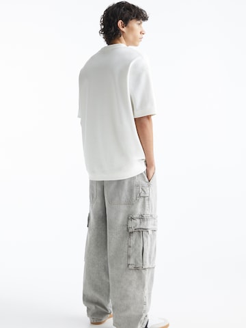 Pull&Bear Loose fit Cargo Jeans in Grey