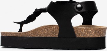 Bayton T-bar sandals 'Badajoz' in Black