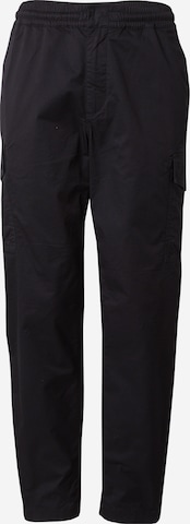 REPLAY Regular Карго панталон в черно: отпред