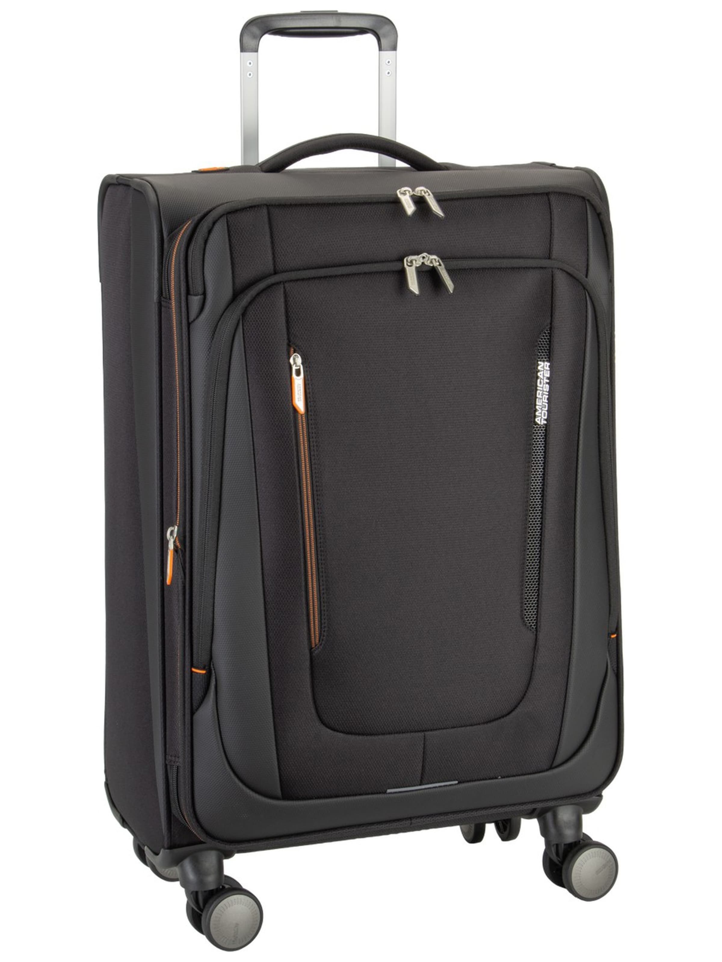 American Tourister Trolley in Schwarz: Vorderseite