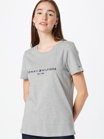 T-shirt TOMMY HILFIGER en gris : devant