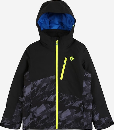 ZIENER Sport-Jacke 'AYDEN' in neongelb / dunkelgrau / schwarz, Produktansicht